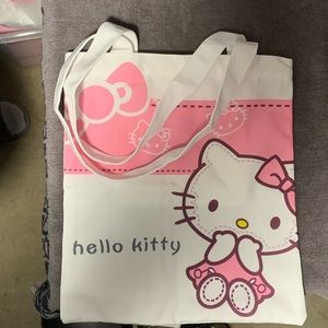 Hello Kitty cloth, 2 strap tote bag, 13" wide x 14.25" tall, NWOT